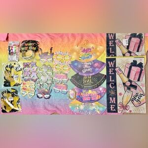 New Year Party Supplies Set - Multicolor